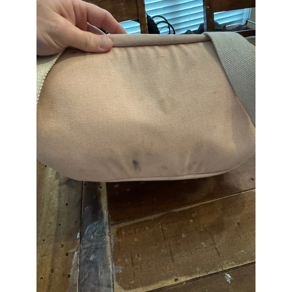 Birdling Canvas Backpack Blush Pink Seersucker Lining Travel Diaper Bag